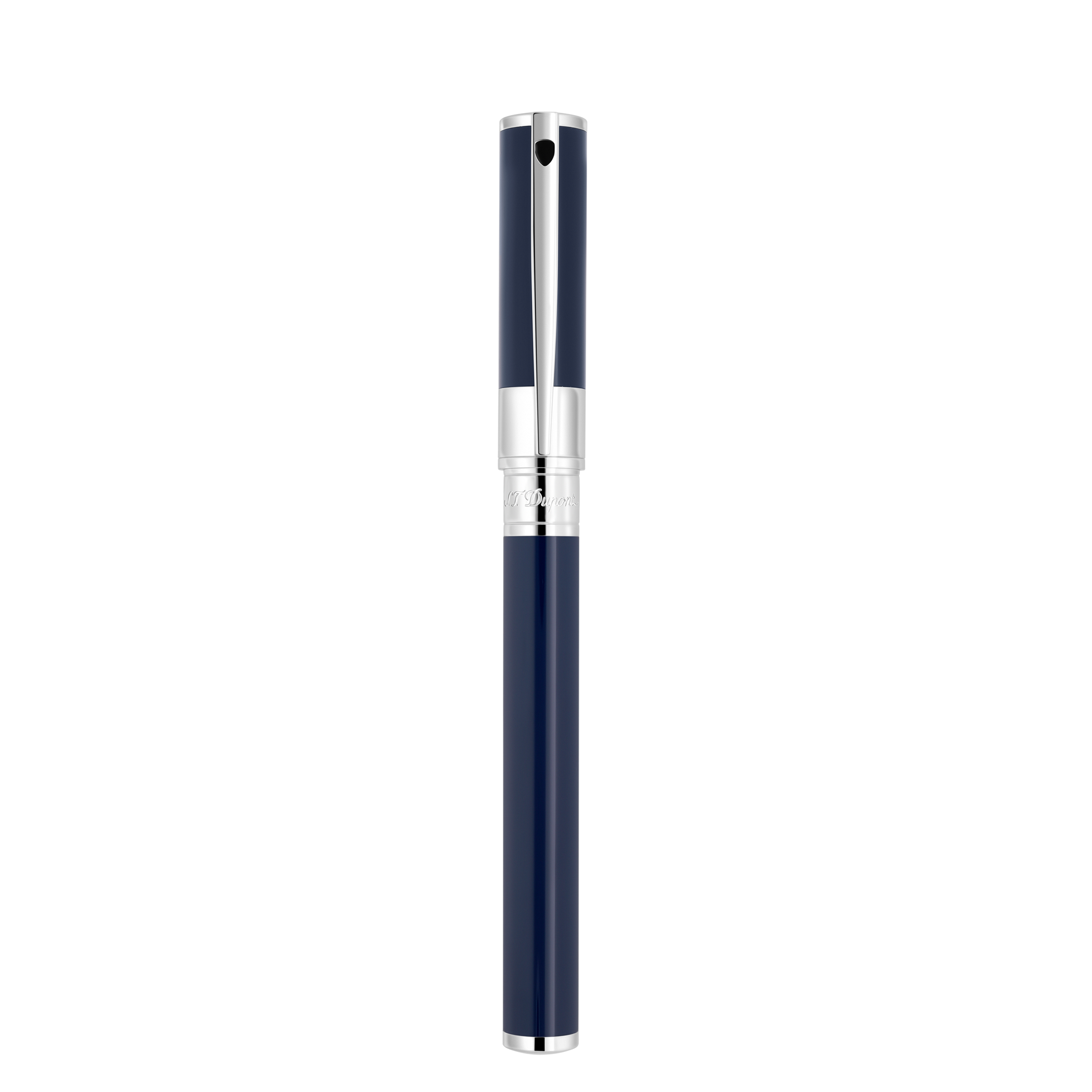 Roller ball D Initial blue chrome - Luxury writing instruments Roller ball D Initial blue chrome - Luxury writing instruments