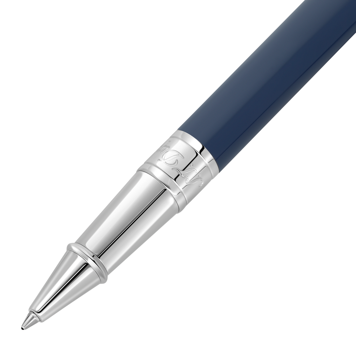 D-Initial Rollerball blue chrome