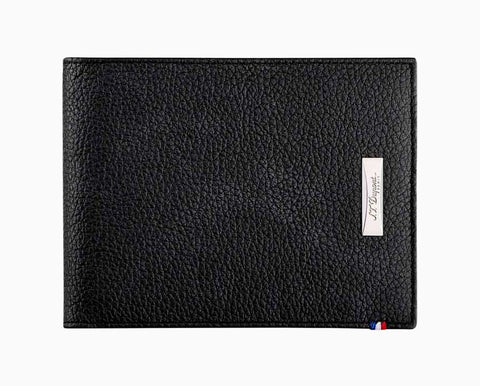 S.T. Dupont Line D Soft Grain Black Leather Wallet, 093000